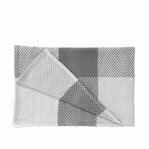 MUUTO Loom Throw Modern Checkered Throw Blanket Gray White Scandinavian Design